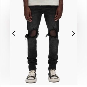 Purple-Brand Men’s Dropped Fit Mid Rise with Slim Leg POO2 Size 38